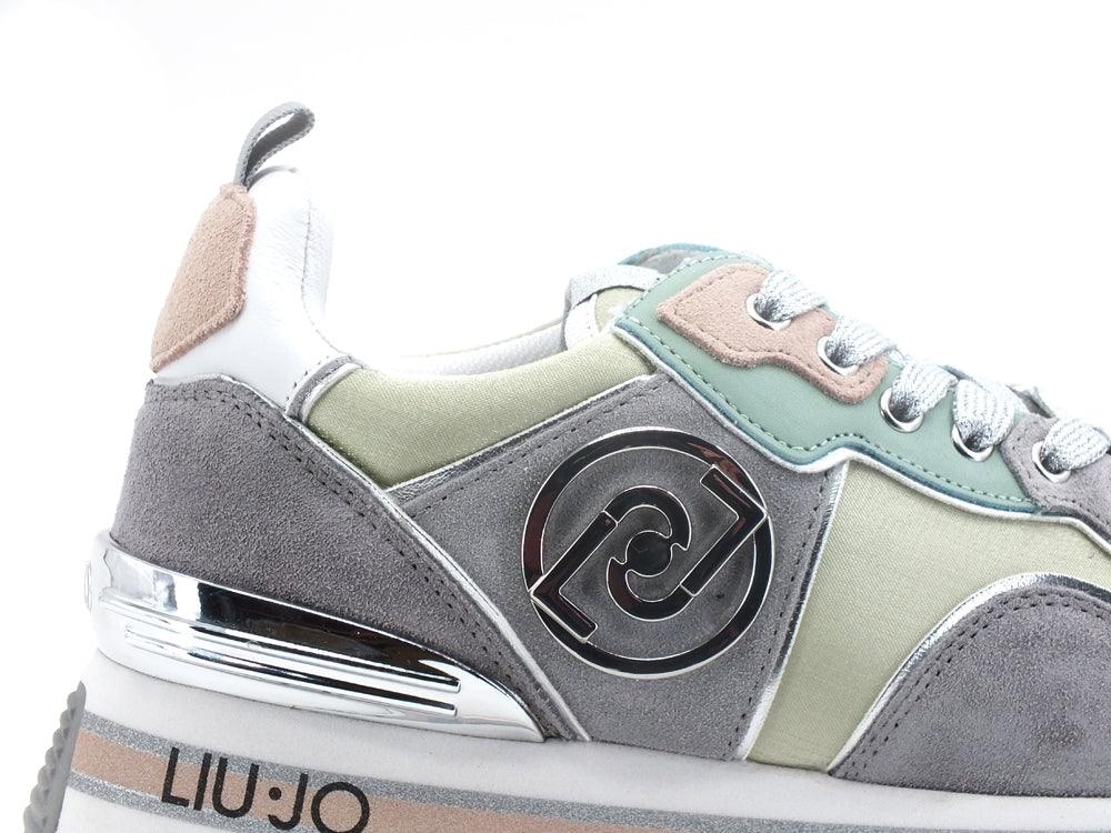 LIU JO Maxi Wonder 24 Sneaker Cow Suede Turquoise BA2053PX102 - Sandrini Calzature e Abbigliamento