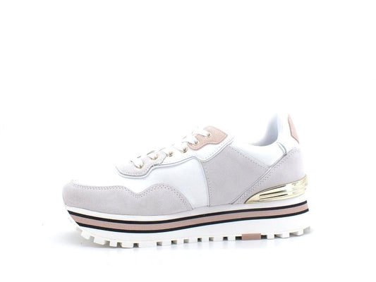 LIU JO Maxi Wonder 24 Sneaker Cow Suede White BA2053PX102 - Sandrini Calzature e Abbigliamento