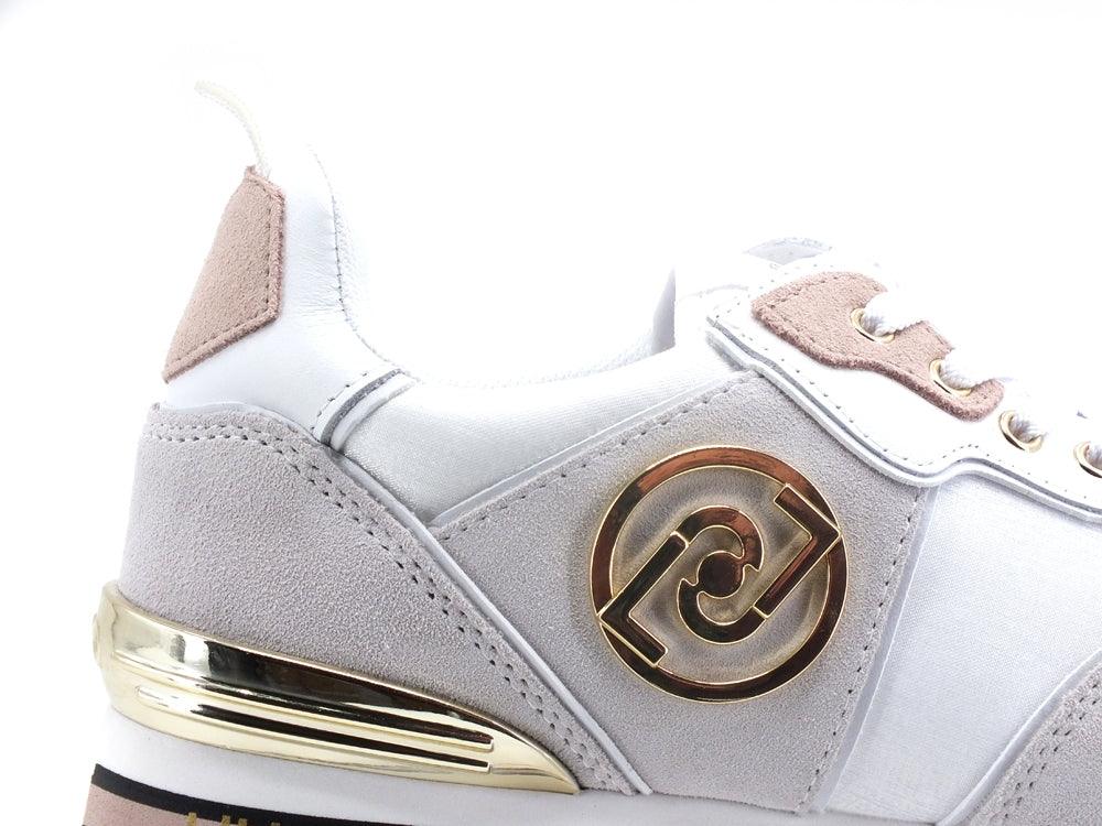 LIU JO Maxi Wonder 24 Sneaker Cow Suede White BA2053PX102 - Sandrini Calzature e Abbigliamento