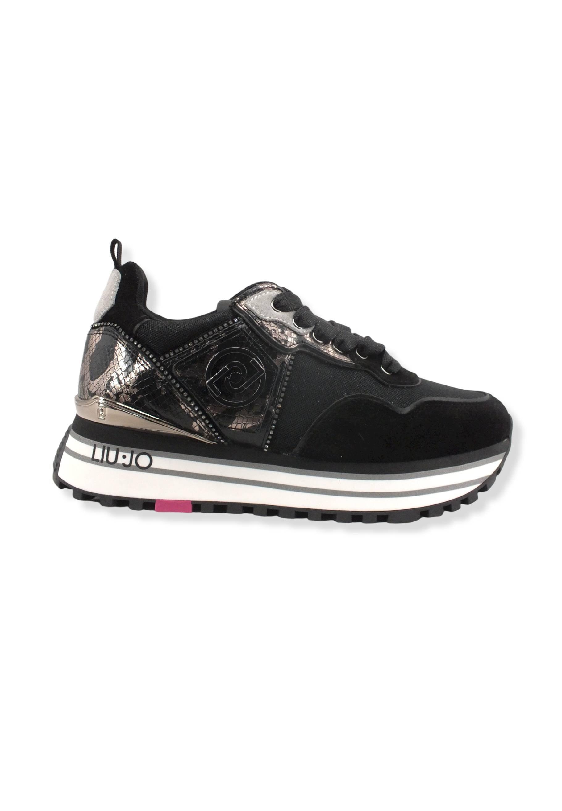 LIU JO Maxi Wonder 24 Sneaker Donna Black BF2103PX300 - Sandrini Calzature e Abbigliamento