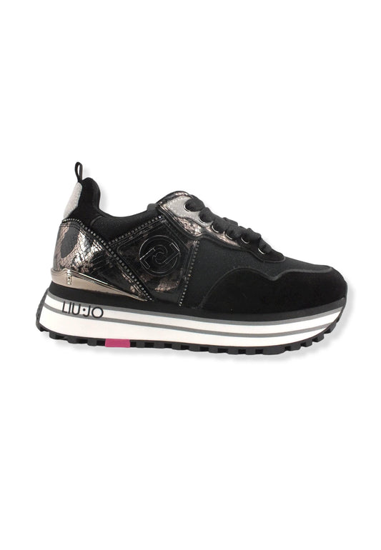 LIU JO Maxi Wonder 24 Sneaker Donna Black BF2103PX300 - Sandrini Calzature e Abbigliamento