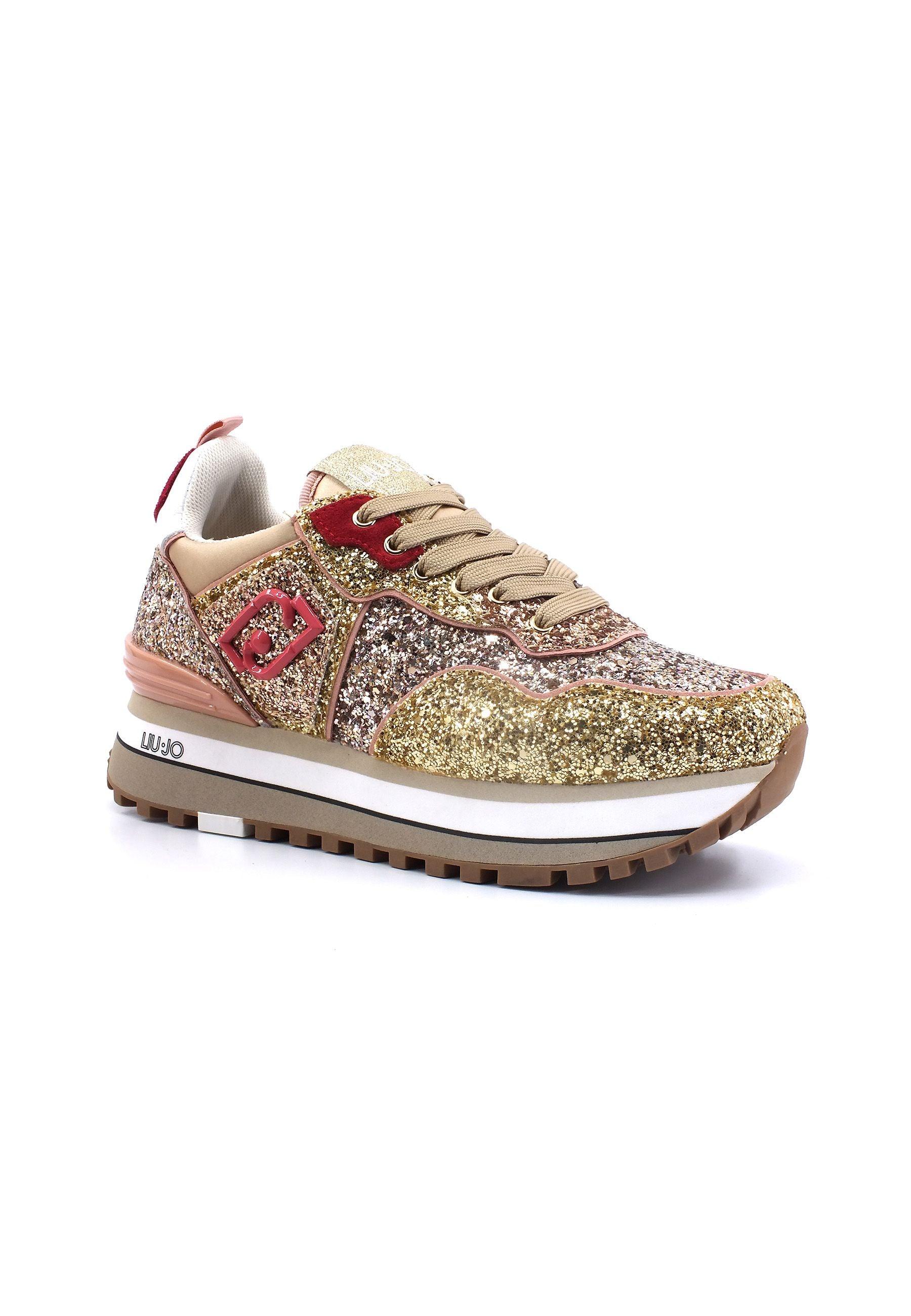 LIU JO Maxi Wonder 24 Sneaker Donna Gold BF3013TX007 - Sandrini Calzature e Abbigliamento