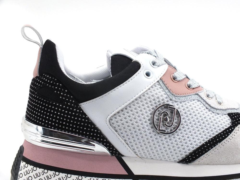 LIU JO Maxi Wonder 33 Sneaker Cow Mesh Suede White BA2129PX027 - Sandrini Calzature e Abbigliamento