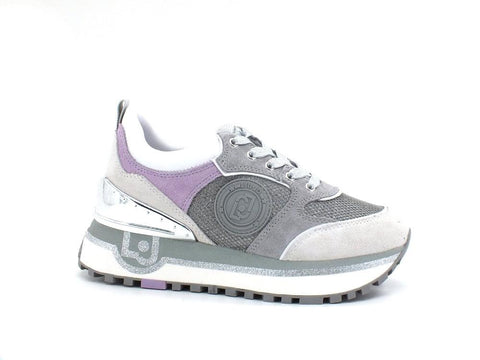LIU JO Maxi Wonder 38 Sneaker Suede Glitter Cement Lilla BA2061PX230 - Sandrini Calzature e Abbigliamento
