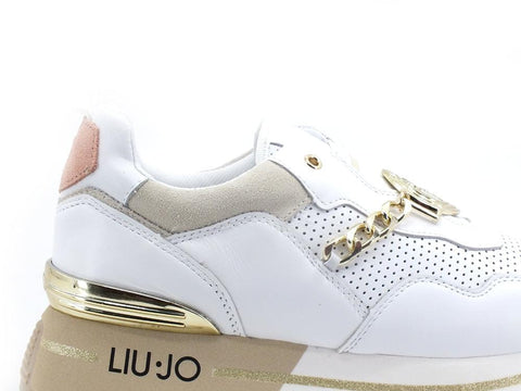 LIU JO Maxi Wonder 43 Sneaker Calf White Lamb BA2133P0102 - Sandrini Calzature e Abbigliamento