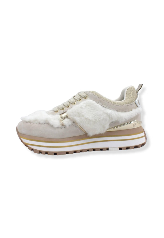 LIU JO Maxi Wonder 48 Sneaker Pelo Donna White BF2113PX295 - Sandrini Calzature e Abbigliamento
