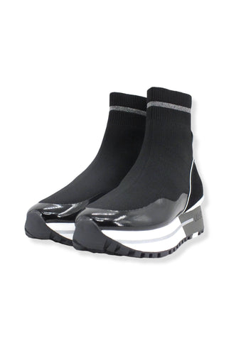 LIU JO Maxi Wonder 51 Sock Sneaker Donna Black BF2109TX234 - Sandrini Calzature e Abbigliamento