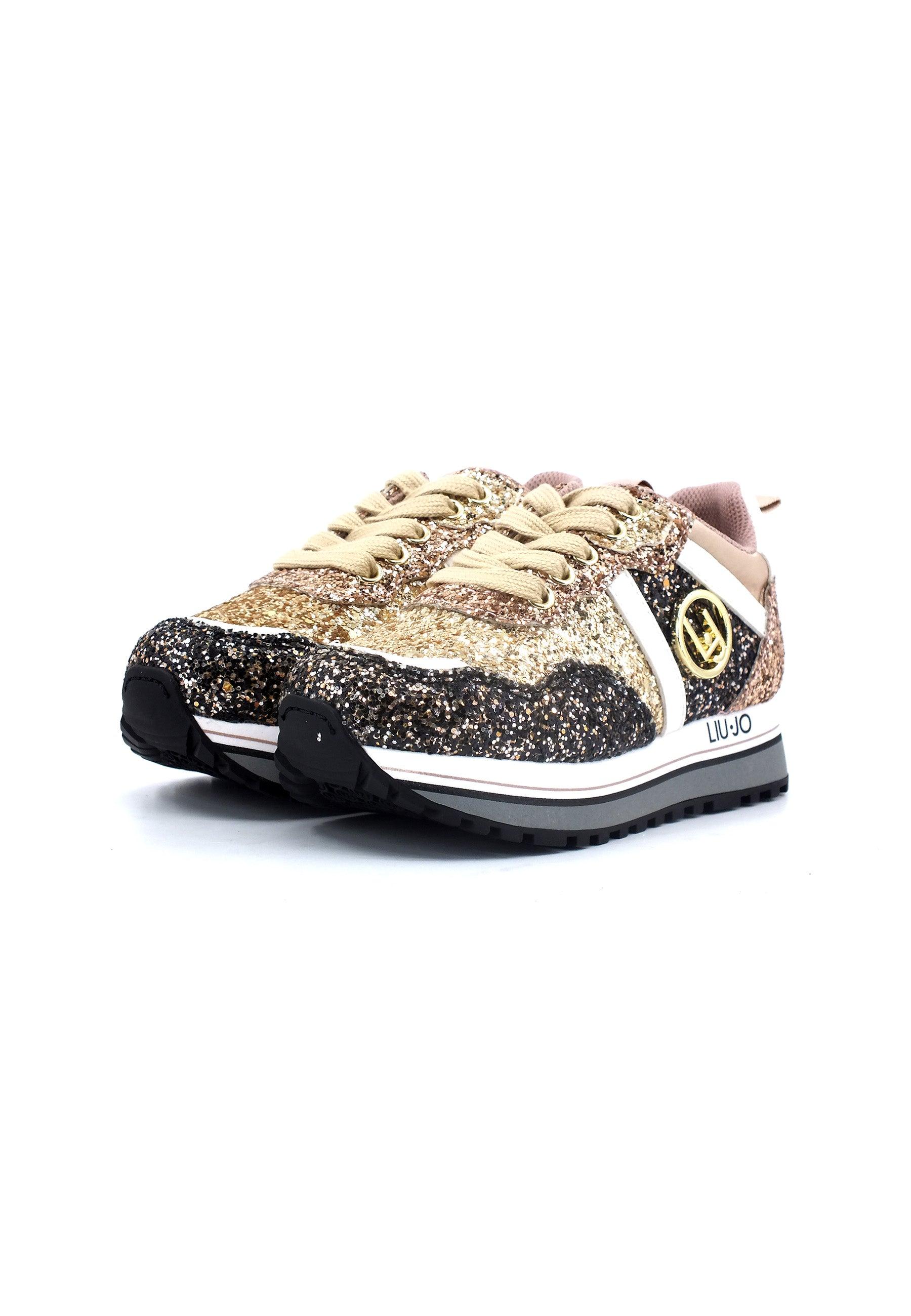 LIU JO Maxi Wonder 604 Sneaker Bimba Gold 4F3301TX007 - Sandrini Calzature e Abbigliamento