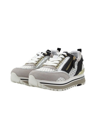 LIU JO Maxi Wonder 72 Sneaker Donna White Black BA4057TX258 - Sandrini Calzature e Abbigliamento