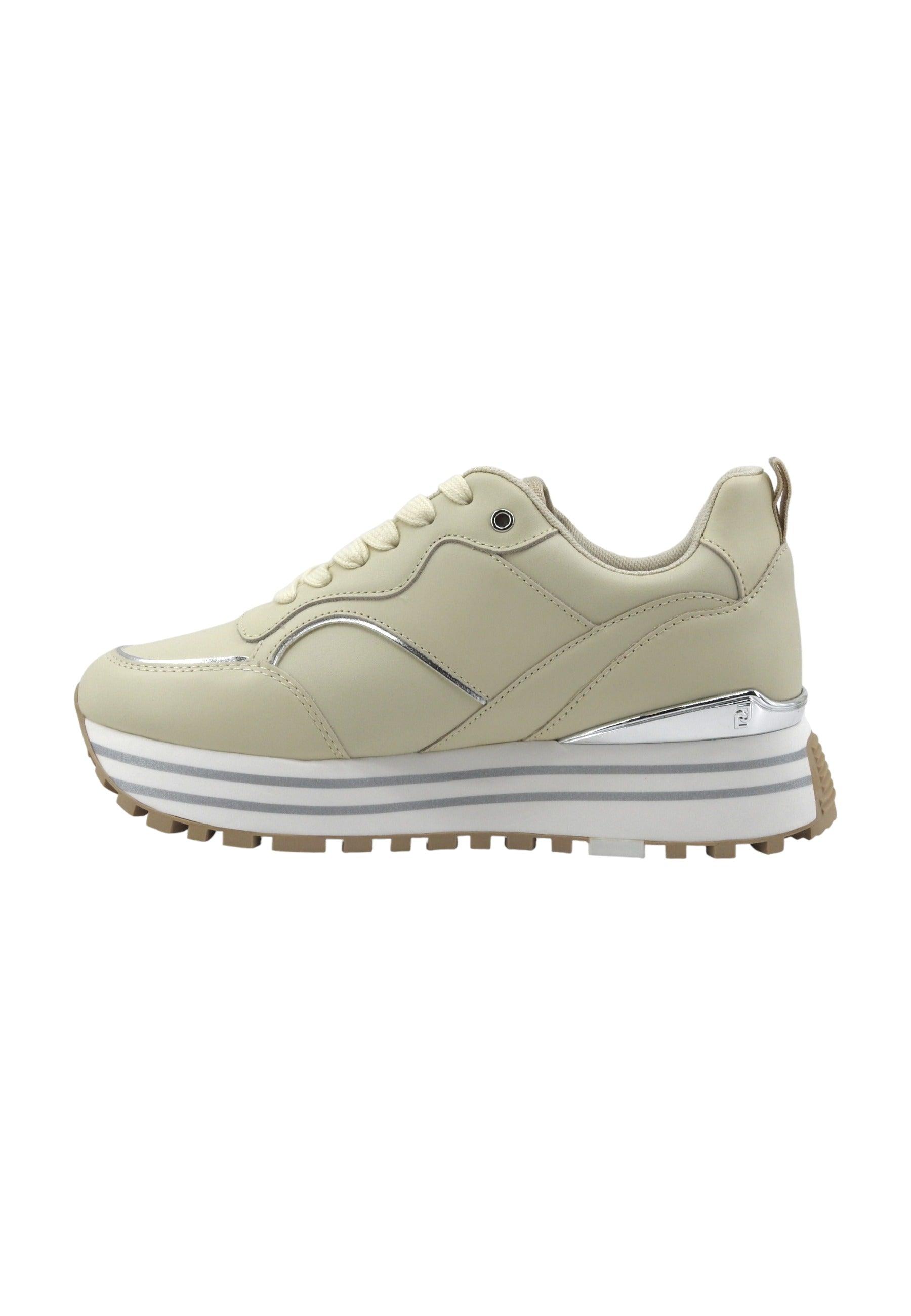 LIU JO Maxi Wonder 73 Sneaker Donna Ivory Beige BA4059P0102 - Sandrini Calzature e Abbigliamento