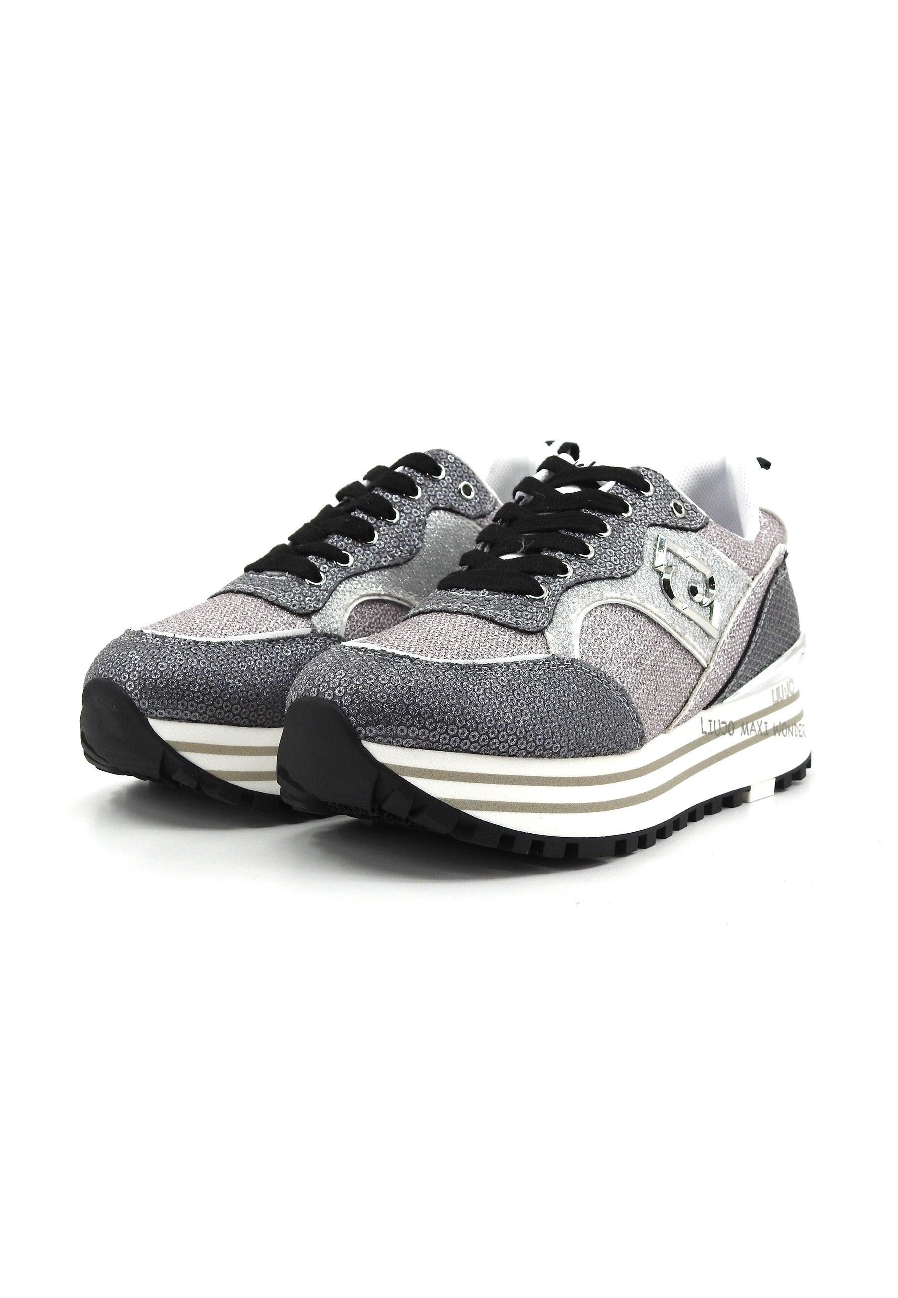 LIU JO Maxi Wonder 73 Sneaker Paillettes Donna Multicolor Fantasia BA4059TX055 - Sandrini Calzature e Abbigliamento