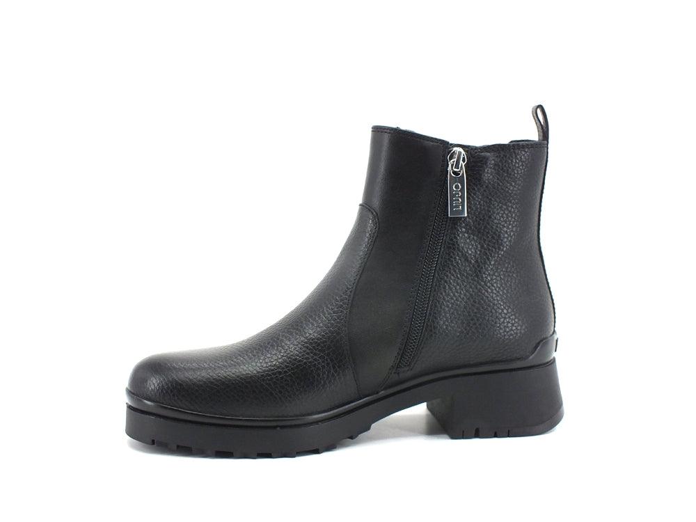 LIU JO New Nancy 45 Bootie Stivaletto Logo Black SF1053P0102 - Sandrini Calzature e Abbigliamento
