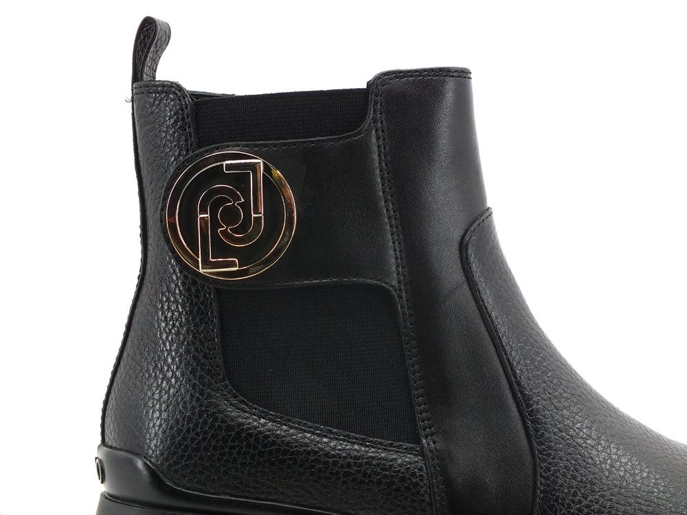 LIU JO New Nancy 45 Bootie Stivaletto Logo Black SF1053P0102 - Sandrini Calzature e Abbigliamento
