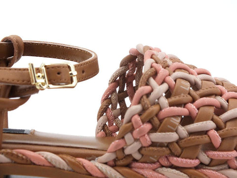LIU JO Pepita 06 Sandalo Spreading Bicolor Nut Coral SA2143EX014 - Sandrini Calzature e Abbigliamento