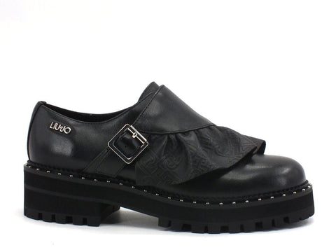 LIU JO Pink 155 Derby Mocassino Black SF0185P0062 - Sandrini Calzature e Abbigliamento