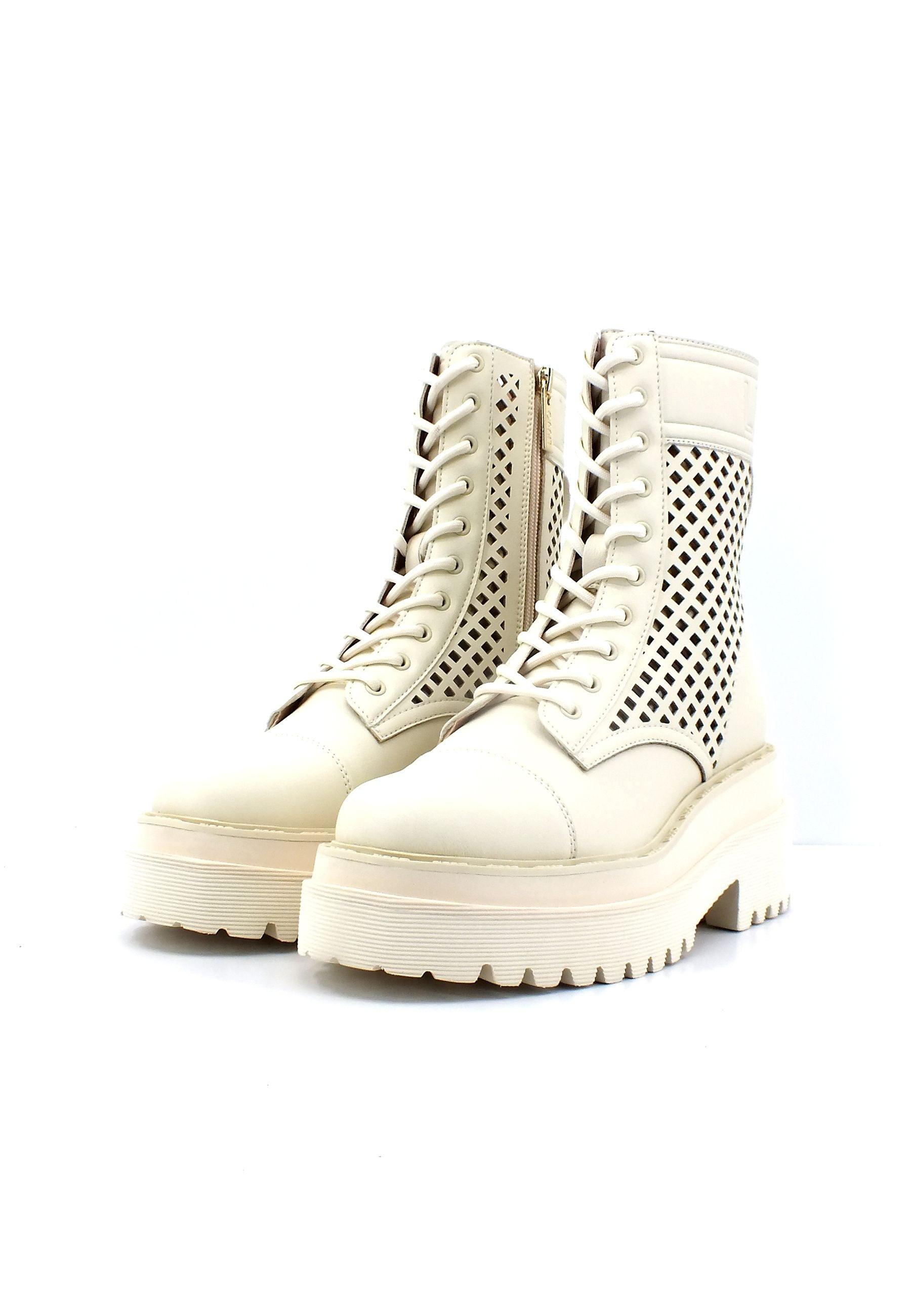 LIU JO Purple 34 Stivaletto Biker Traforato Donna Coffe Cream SA3133EX174 - Sandrini Calzature e Abbigliamento