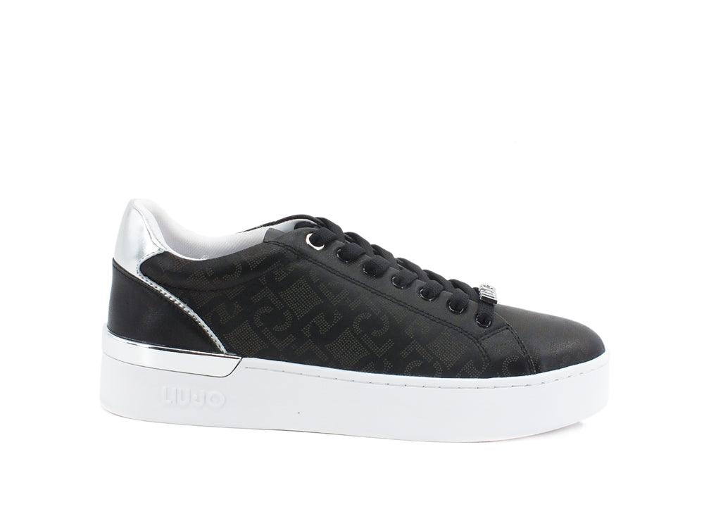 LIU JO Silvia 32 Sneaker Nappa Printed Black Gold BA1027PX132 - Sandrini Calzature e Abbigliamento