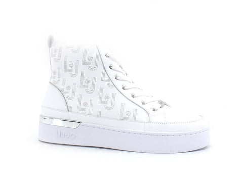 LIU JO Silvia 46 Sneaker Calf Printed White BA2003P0102 - Sandrini Calzature e Abbigliamento