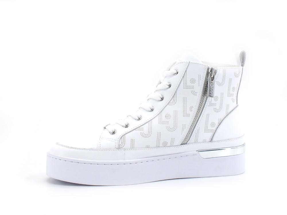 LIU JO Silvia 46 Sneaker Calf Printed White BA2003P0102 - Sandrini Calzature e Abbigliamento