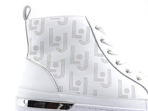 LIU JO Silvia 46 Sneaker Calf Printed White BA2003P0102 - Sandrini Calzature e Abbigliamento