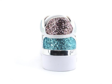 LIU JO Silvia 53 Sneaker Glitter Multi Pink Silver Turquoise BA2009TX007 - Sandrini Calzature e Abbigliamento
