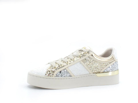 LIU JO Silvia 53 Sneaker Glitter Multi White Gold Silver BA2009TX007 - Sandrini Calzature e Abbigliamento