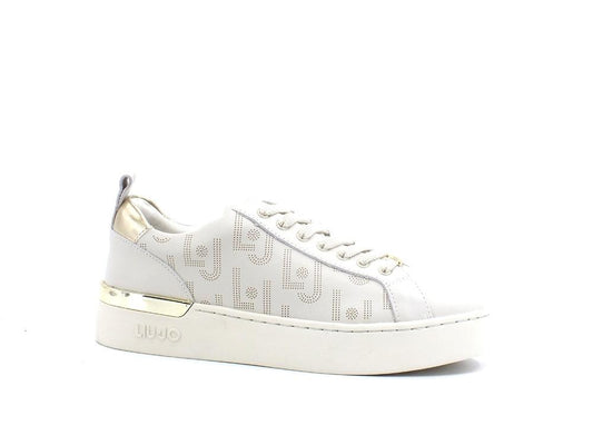 LIU JO Silvia 57 Sneaker Retro Gold Milk BA2013P0102 - Sandrini Calzature e Abbigliamento