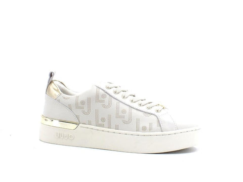 LIU JO Silvia 57 Sneaker Retro Gold Milk BA2013P0102 - Sandrini Calzature e Abbigliamento