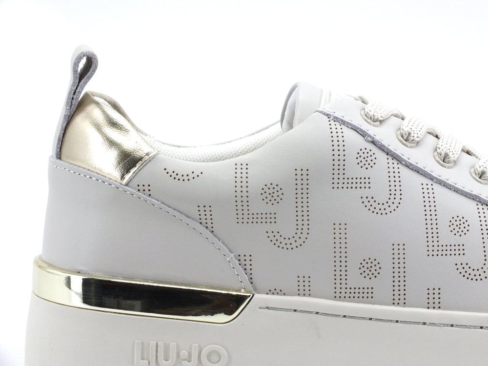 LIU JO Silvia 57 Sneaker Retro Gold Milk BA2013P0102 - Sandrini Calzature e Abbigliamento