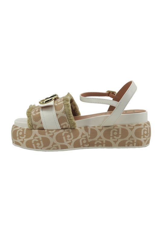 LIU JO Sommer 04 Sandalo Donna Beige White SA4155TX412 - Sandrini Calzature e Abbigliamento