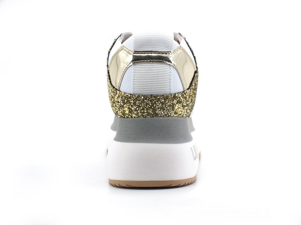 LIU JO Super Maxi Wonder 2 Sneaker Glitter Platform Rose Gold BF1041TX202 - Sandrini Calzature e Abbigliamento