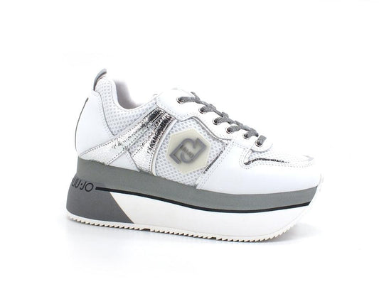 LIU JO Super Maxi Wonder 6 Sneaker Bicolor White Silver BA2039PX030 - Sandrini Calzature e Abbigliamento