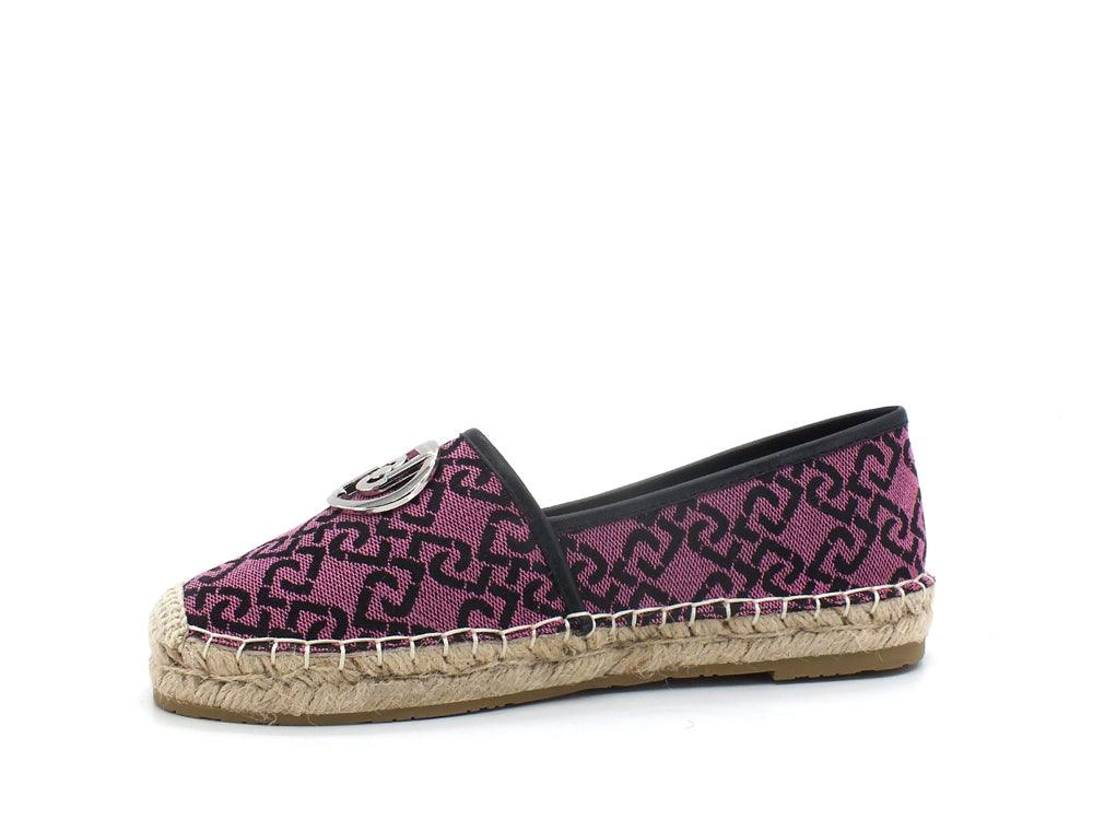 LIU JO Vera 05 Espadrillas Logo Jaquard Dark Rose SA2279TX021 - Sandrini Calzature e Abbigliamento