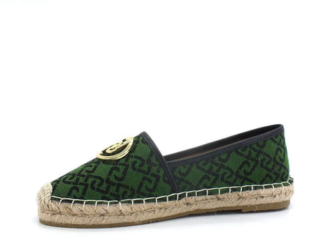 LIU JO Vera 05 Espadrillas Logo Jaquard Green SA2279TX021 - Sandrini Calzature e Abbigliamento