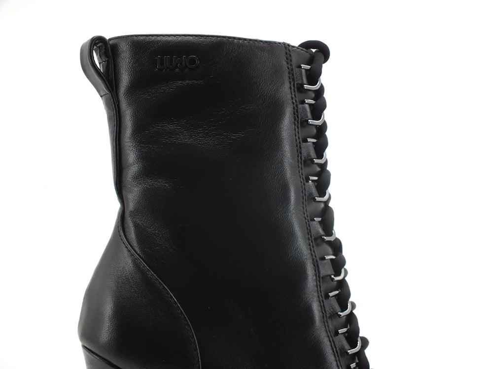 LIU JO Vickie 109 Tronchetto Tacco Punta Black SF1153P0062 - Sandrini Calzature e Abbigliamento