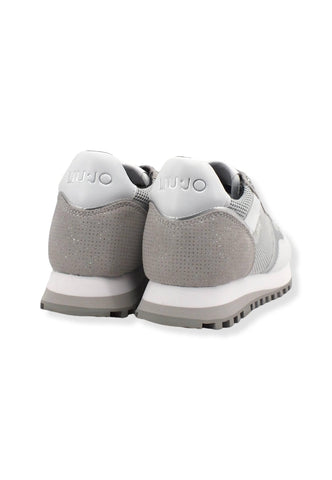 LIU JO Wonder 01 Glitter Sneaker Donna Silver White BF2061PX239 - Sandrini Calzature e Abbigliamento