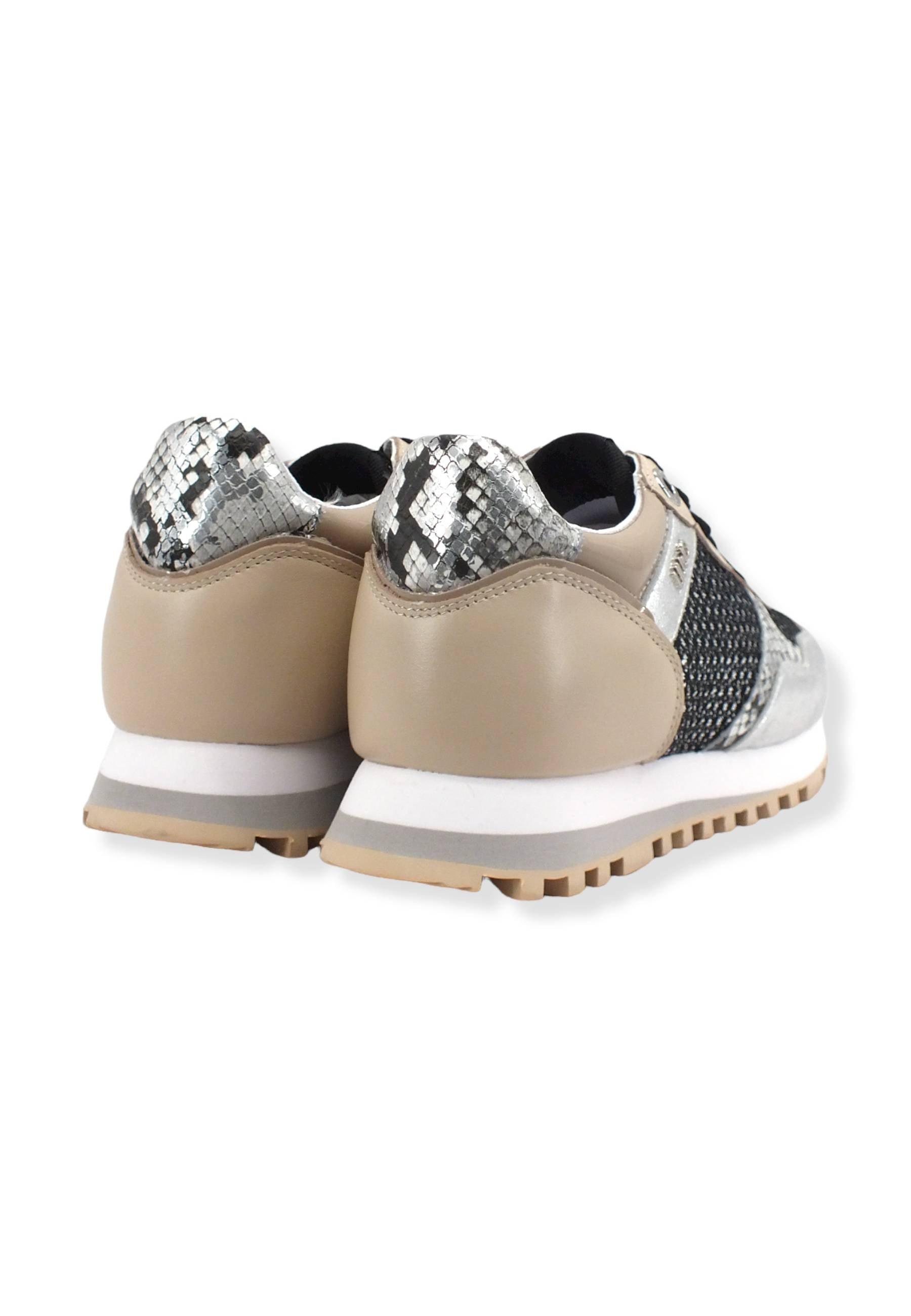 LIU JO Wonder 01 Paillettes Sneaker Donna Silver Nude BF2061TX254 - Sandrini Calzature e Abbigliamento