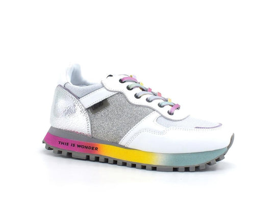 LIU JO Wonder 1 Sneaker Multicolor Silver White BA2027TX091 - Sandrini Calzature e Abbigliamento