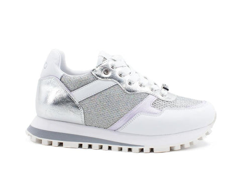 LIU JO Wonder 1 Sneaker Running Lux White Silver BA1049TX163 - Sandrini Calzature e Abbigliamento