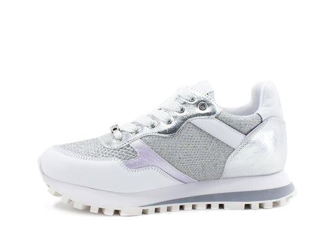 LIU JO Wonder 1 Sneaker Running Lux White Silver BA1049TX163 - Sandrini Calzature e Abbigliamento