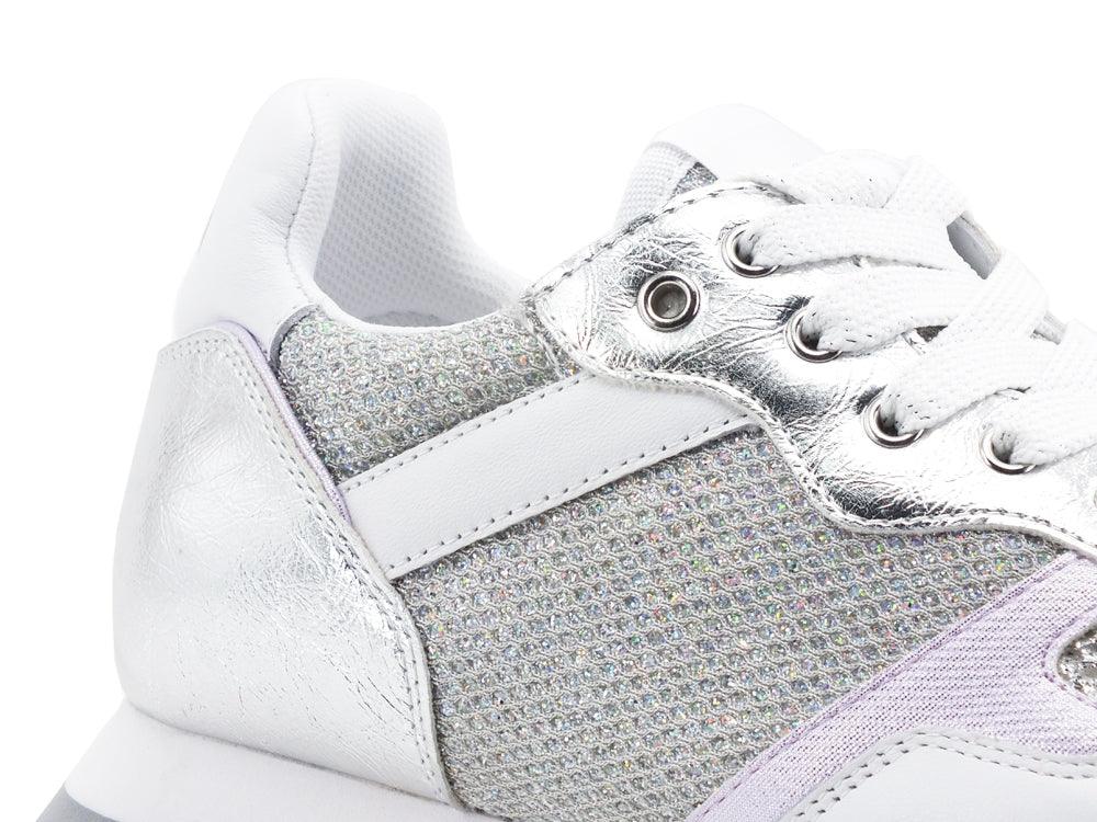 LIU JO Wonder 1 Sneaker Running Lux White Silver BA1049TX163 - Sandrini Calzature e Abbigliamento