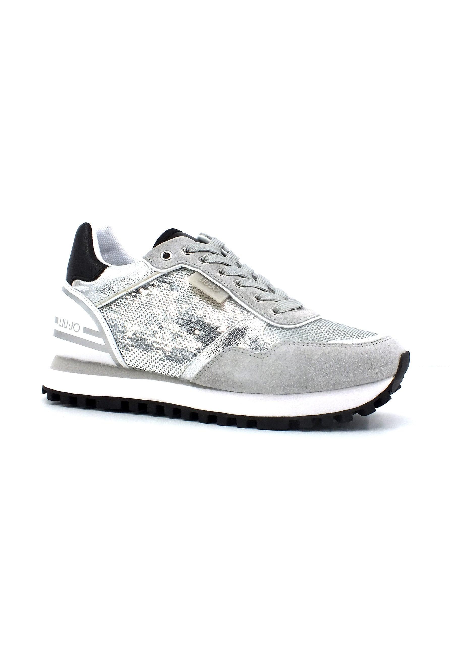 LIU JO Wonder 24 Sneaker Paillettes Donna Loft Silver BA3089PX343 - Sandrini Calzature e Abbigliamento