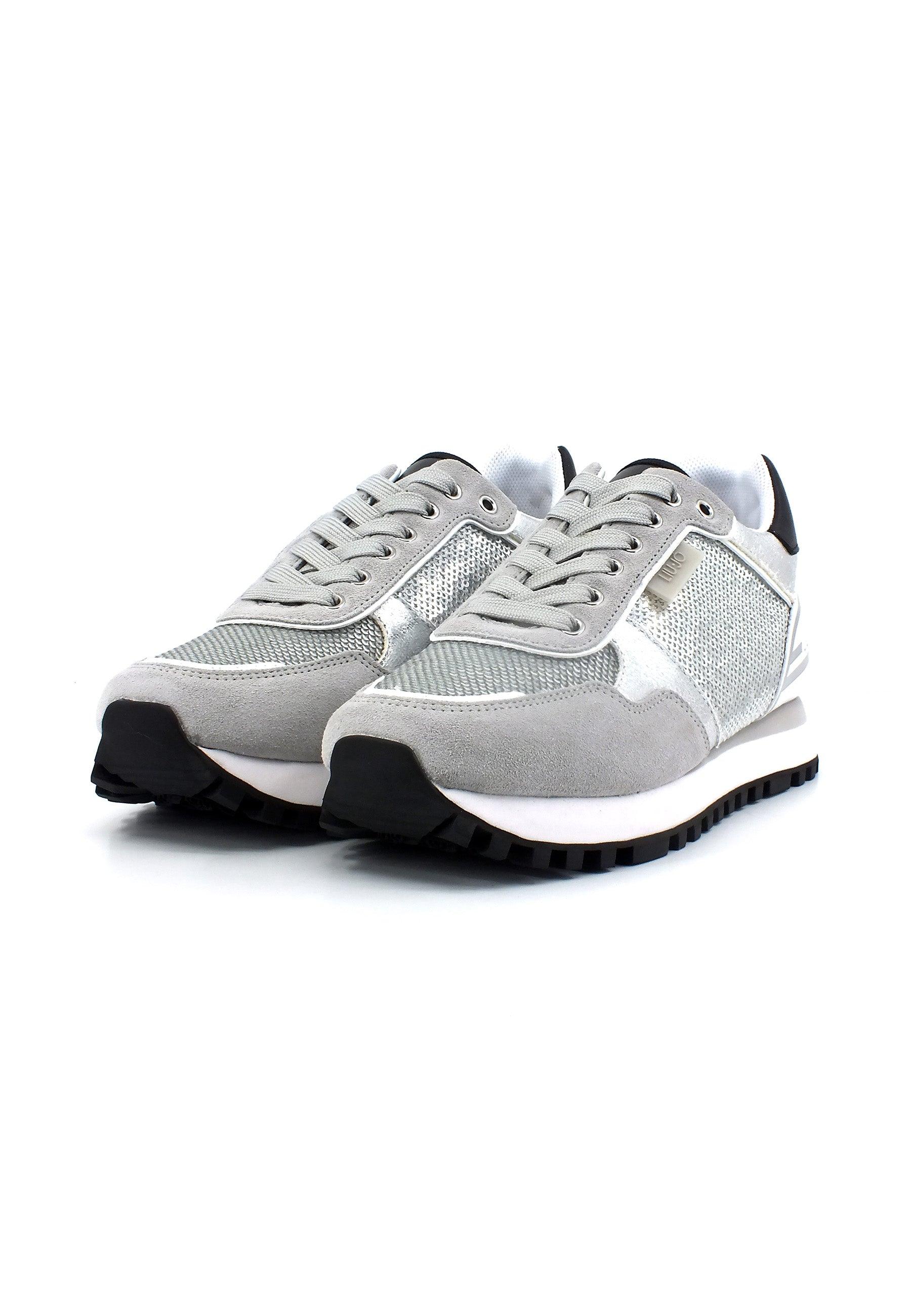 LIU JO Wonder 24 Sneaker Paillettes Donna Loft Silver BA3089PX343 - Sandrini Calzature e Abbigliamento