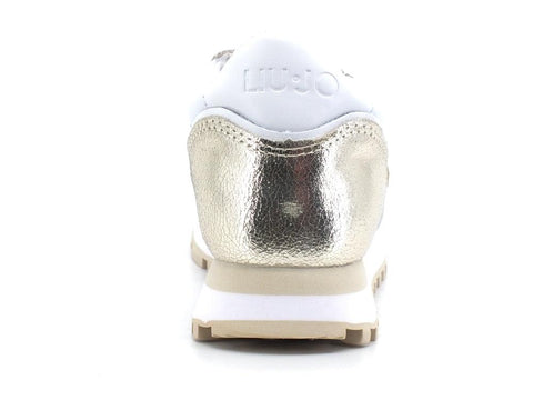 LIU JO Wonder 25 Sneaker White Gold BA2029P0102 - Sandrini Calzature e Abbigliamento