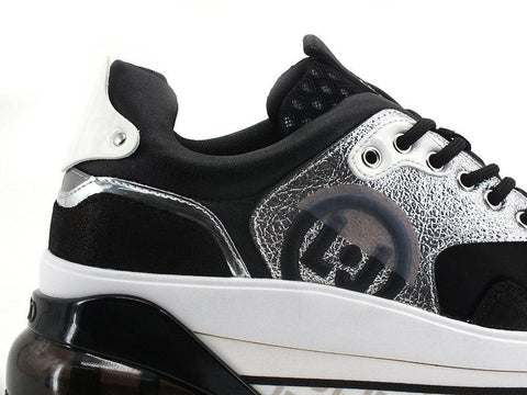 LIU JO Wonder Maxi Air 2C Sneaker Black Silver BA2157PX104 - Sandrini Calzature e Abbigliamento