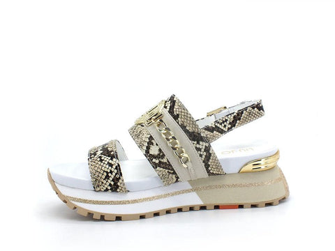 LIU JO Wonder Maxi Sandal 8 Sandalo Animalier Papyrus BA2149EX005 - Sandrini Calzature e Abbigliamento