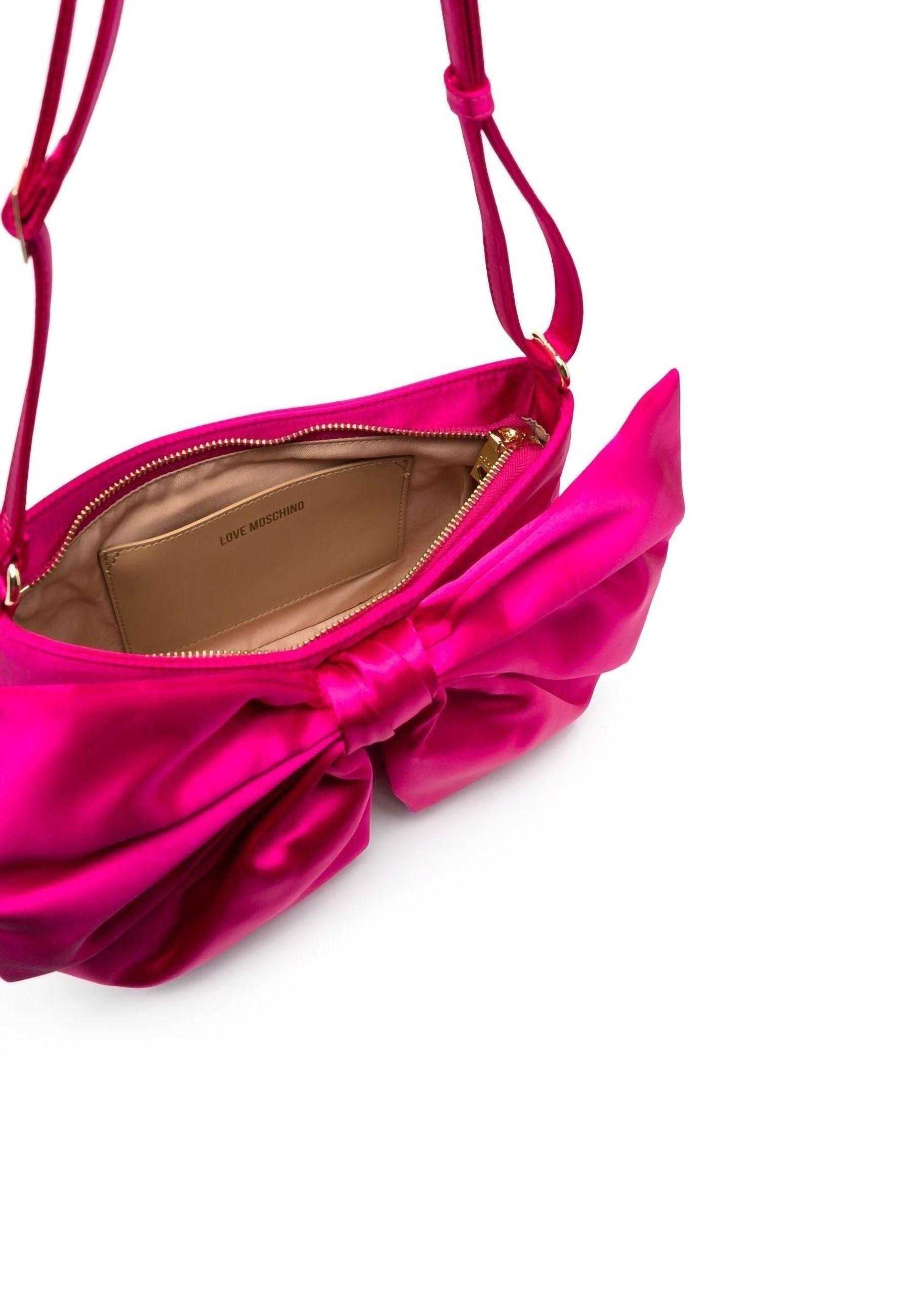 LOVE MOSCHINO Baguette Borsa Fiocco Fuxia JC4078PP1GLO0615 - Sandrini Calzature e Abbigliamento