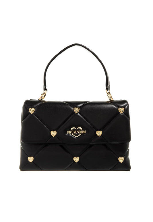 LOVE MOSCHINO Borsa Borchie Cuori Nero JC4084PP1GLZ0000 - Sandrini Calzature e Abbigliamento