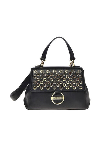 LOVE MOSCHINO Borsa Borchie Eyelets Nero JC4340PP0FKD0000 - Sandrini Calzature e Abbigliamento