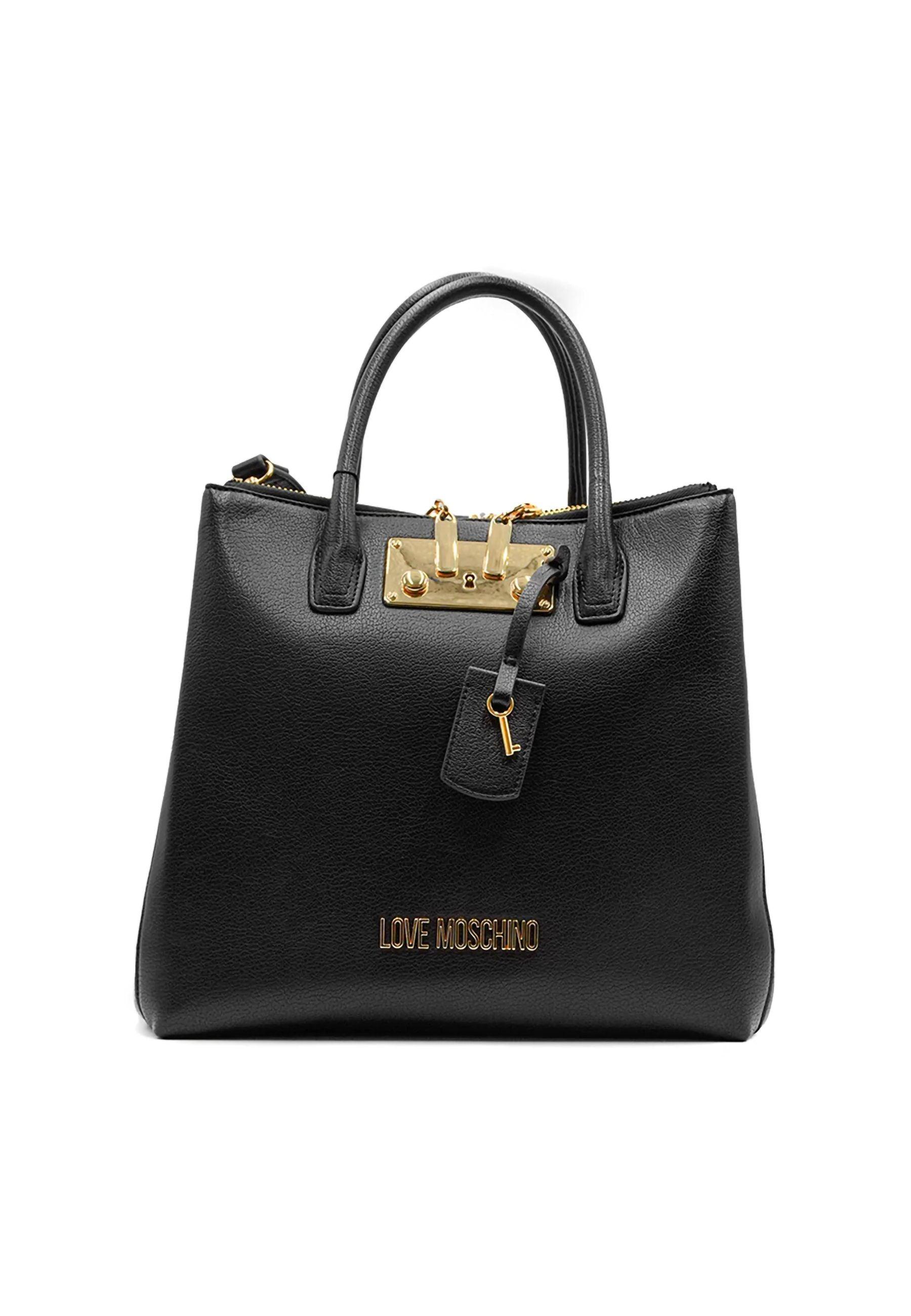 LOVE MOSCHINO Borsa Cartella Clutch Nero JC4094PP1GLU0000 - Sandrini Calzature e Abbigliamento